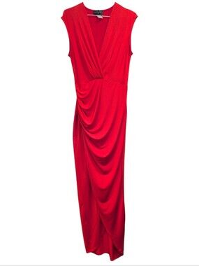 Emprada dress Orange  Soft Dress V Neck Large